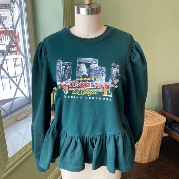 Opening Ceremony Stonehenge Peplum Sweatshirt - Picture 5 of 6